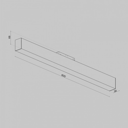 Накладной светильник Maytoni BASIS TR012-2-20W3K-B