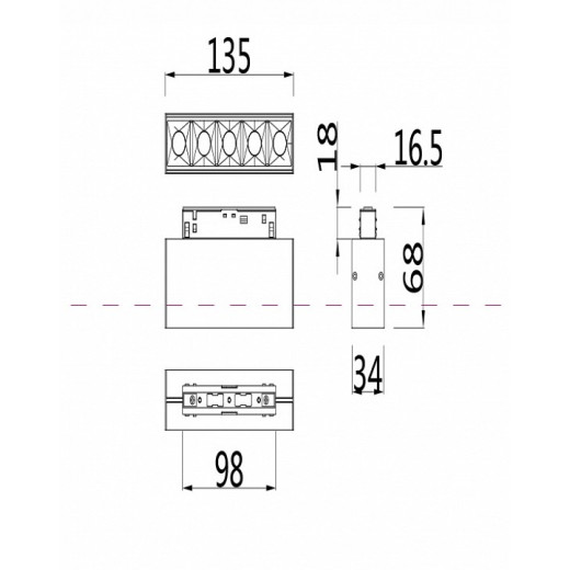Накладной светильник Maytoni Points TR014-2-10W4K-B