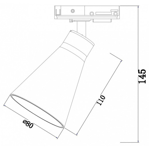 Светильник на штанге Maytoni Virar TR022-1-GU10-B