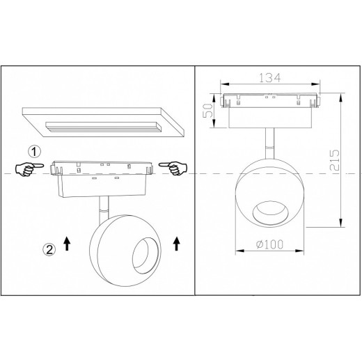 Светильник на штанге Maytoni Ball TR028-2-15W4K-W