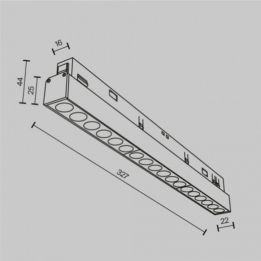 Встраиваемый светильник Maytoni Points TR031-4-18WTW-DD2-W