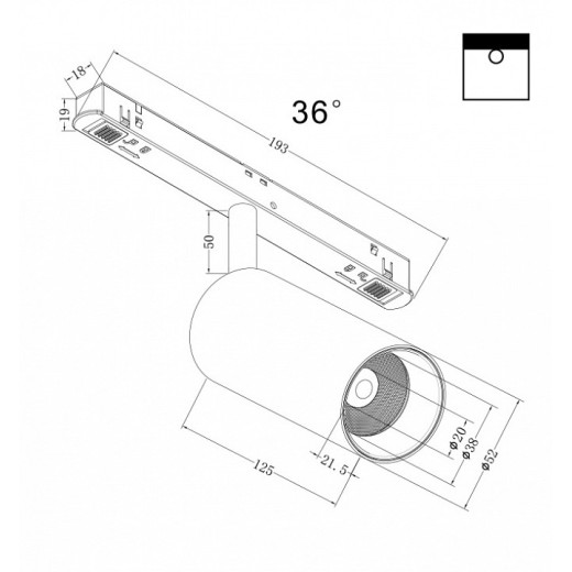 Светильник на штанге Maytoni Focus LED TR032-4-12W3K-M-DS-B
