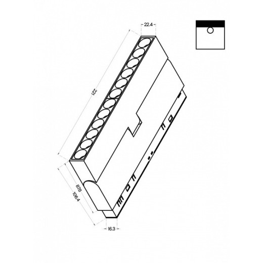 Накладной светильник Maytoni Points rot TR033-2-12W4K-B