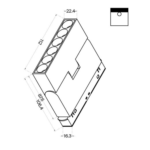 Накладной светильник Maytoni Points rot TR033-2-6W4K-B