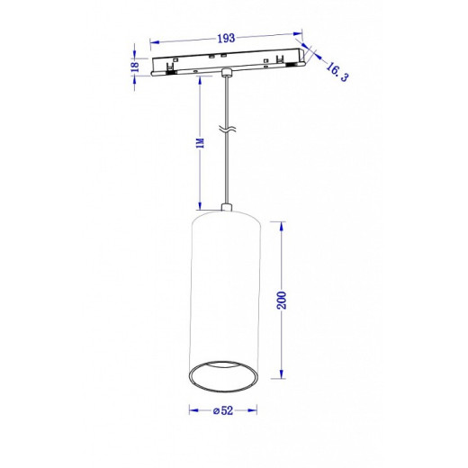 Подвесной светильник Maytoni Focus LED TR041-4-12W3K-M-DS-B