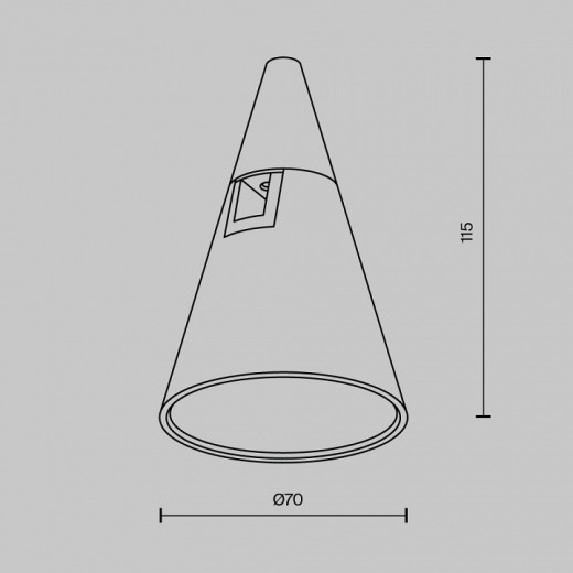 Накладной светильник Maytoni Keila TR146-1-5W3K-PT