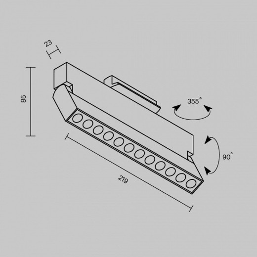 Накладной светильник Maytoni Points TR224-1-12WCCT-M-W