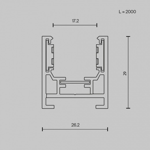 Трек накладной Maytoni Busbar trunkings Exility TRXM034-412W
