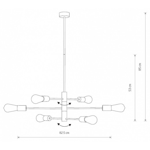 Подвесная люстра Nowodvorski Rotor 7937