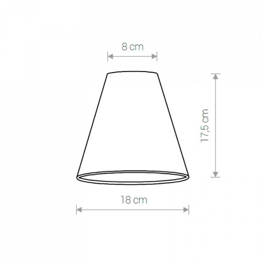 Плафон текстильный Nowodvorski Cameleon Cone S BL/G 8504
