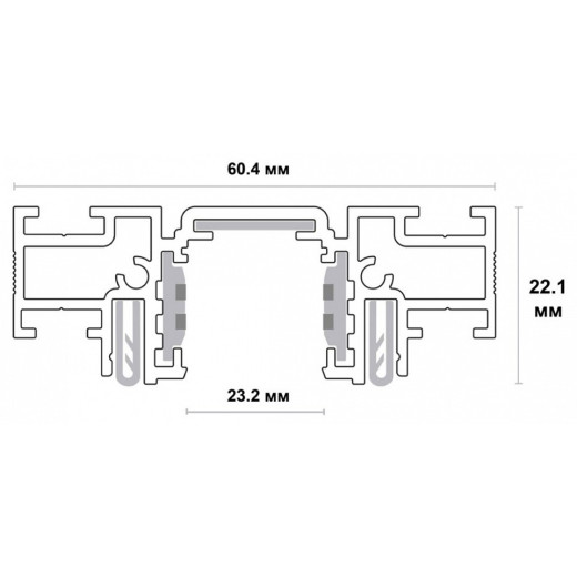 Трек встраиваемый Novotech Flum 135179
