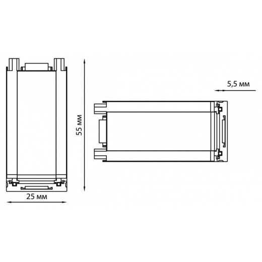 Соединитель угловой внутренний для треков накладных Novotech Smal 135214