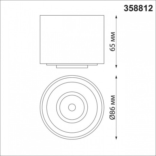 Накладной светильник Novotech Gesso 358812
