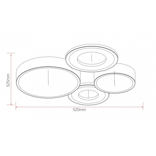 Потолочная люстра Rivoli Aliona Б0066451