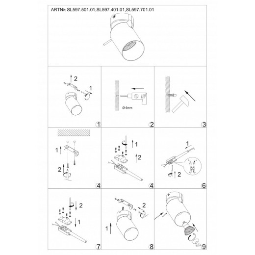 Спот ST-Luce Fanale SL597.501.01