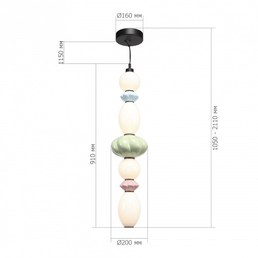 Подвесной светильник ST-Luce FLORENTINI SL6134.453.01