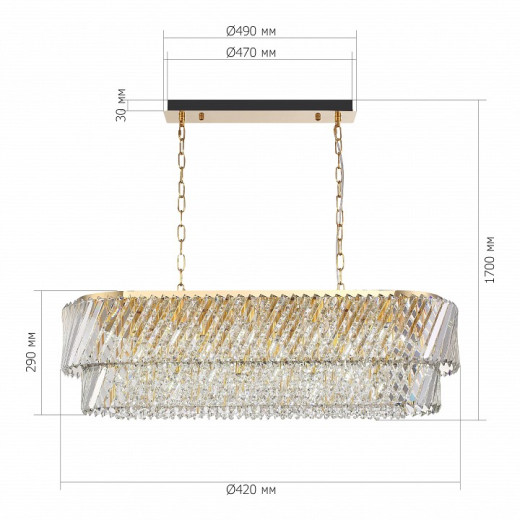 Подвесная люстра ST-Luce RITZ SL6138.303.14