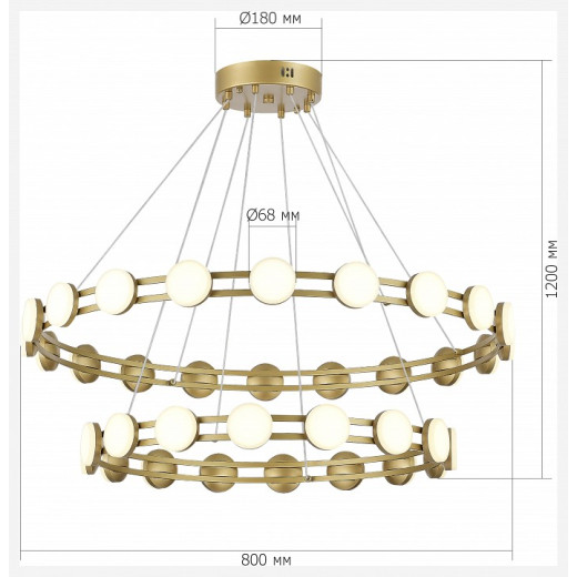 Подвесная люстра ST-Luce MONRO SL6610.203.36