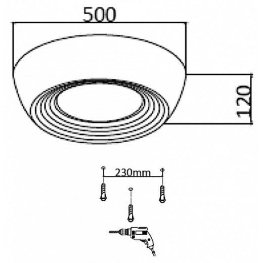 Накладной светильник Sonex Cronus 7716/54L