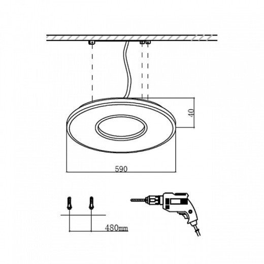 Накладной светильник Sonex Altair 7718/52L