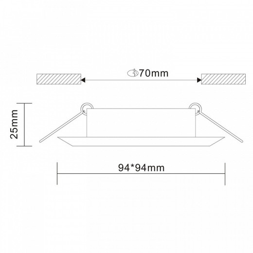 Встраиваемый светильник ST-Luce Ovasis ST204.408.01