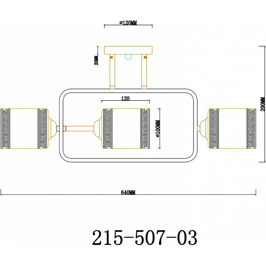 Люстра на штанге Velante  215-507-03