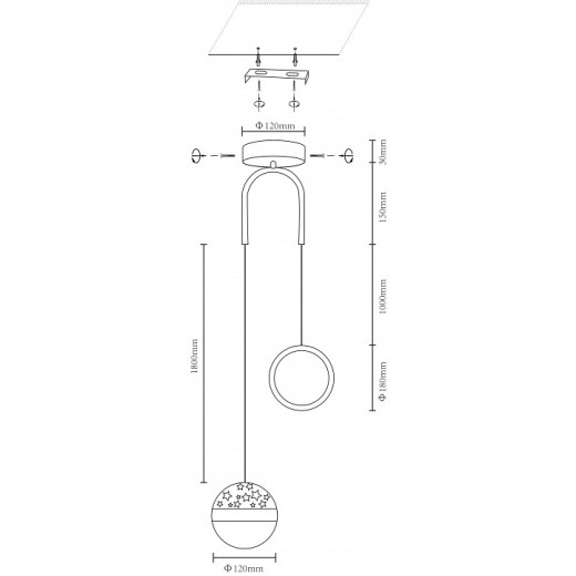 Подвесной светильник Velante Velante 431-106-02