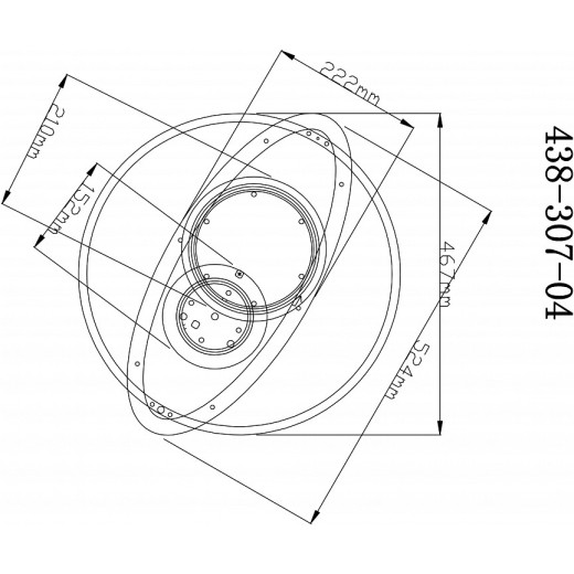Накладной светильник Velante 438 438-307-04