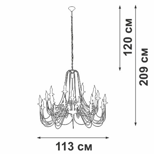 Подвесная люстра Vitaluce V1044 V1044-1/20