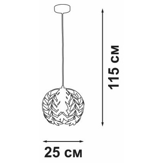 Подвесной светильник Vitaluce V1869 V1869-7/1S