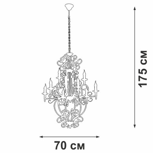 Подвесная люстра Vitaluce V1873 V1873-1/9