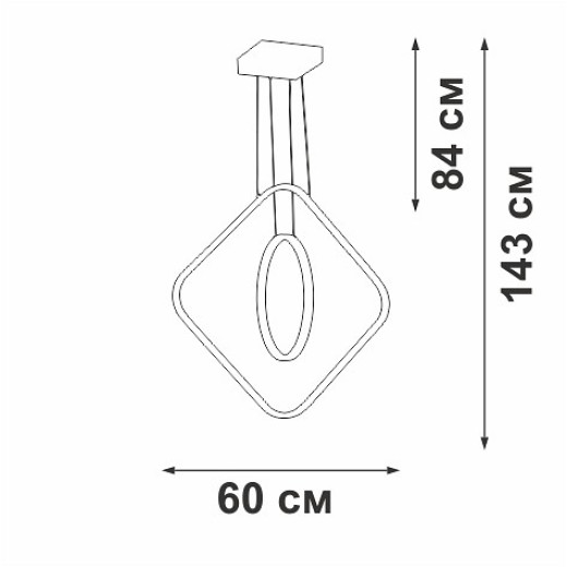 Подвесной светильник Vitaluce V2703 V2703-8/2S