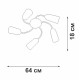 Потолочная люстра Vitaluce V2831 V2831-9/5PL