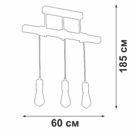 Подвесной светильник Vitaluce V2860 V2860-1/3PL