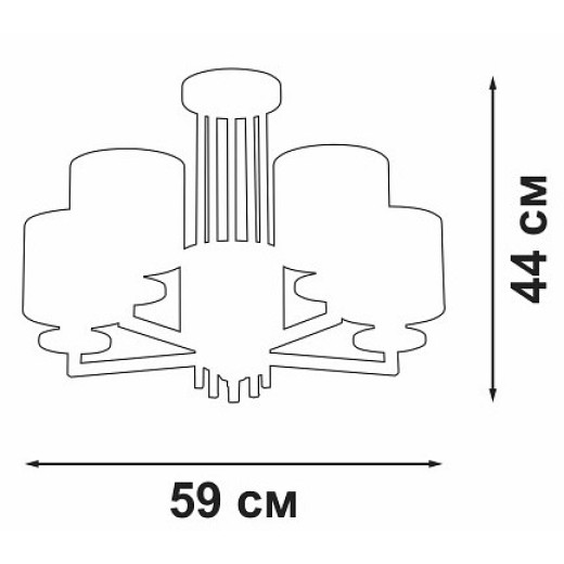 Люстра на штанге Vitaluce V3069 V3069-8/5PL