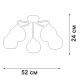 Потолочная люстра Vitaluce V3096 V3096-9/5PL