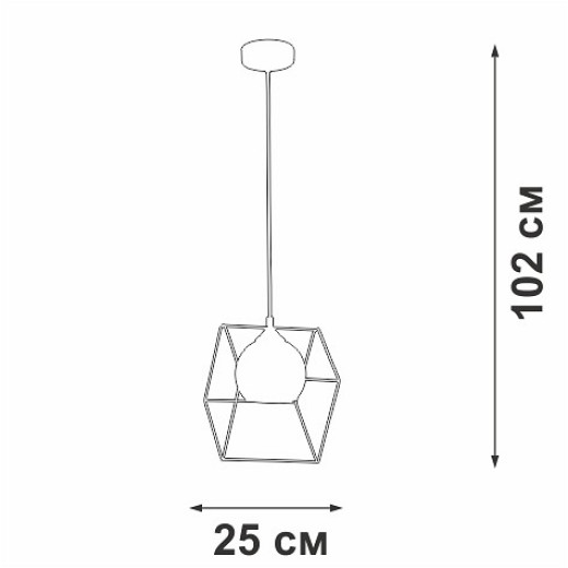 Подвесной светильник Vitaluce V3789 V3789-0/1S
