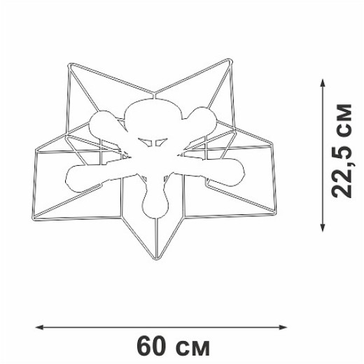 Люстра на штанге Vitaluce V3795 V3795-0/5PL