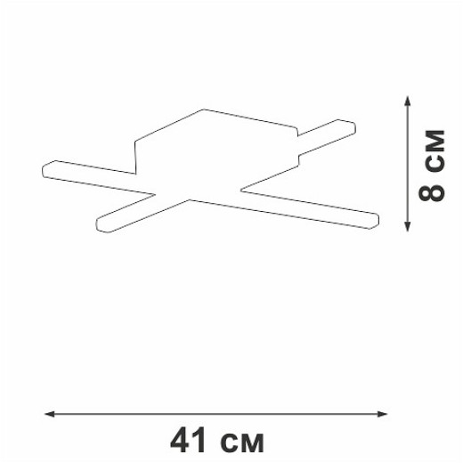 Потолочная люстра Vitaluce V3801 V3801-0/2PL