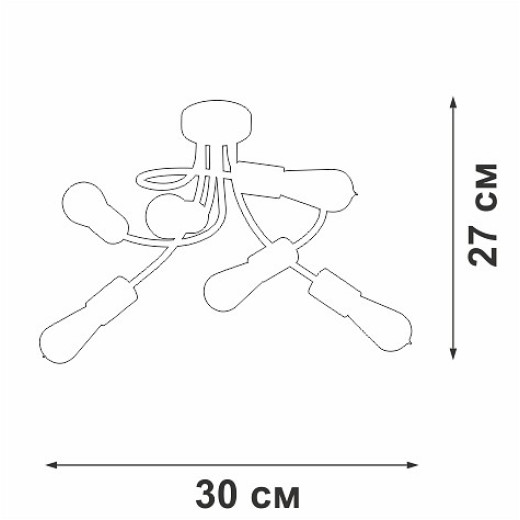 Потолочная люстра Vitaluce V3928 V3928-1/6PL