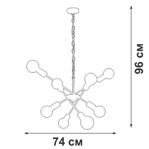 Подвесная люстра Vitaluce V4750 V4750-0/8