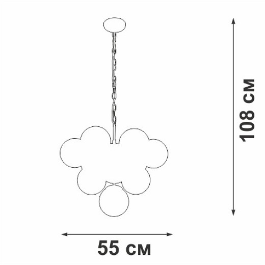 Подвесная люстра Vitaluce V49630 V49630-8/10