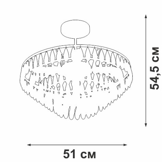 Люстра на штанге Vitaluce V5352 V5352-1/5PL