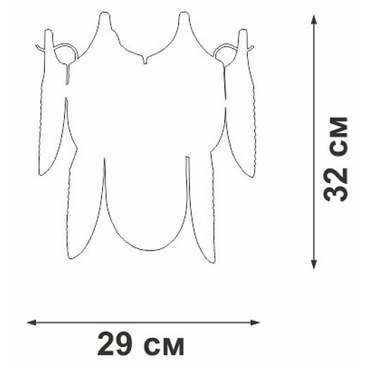 Накладной светильник Vitaluce V5813 V5813-8/1A