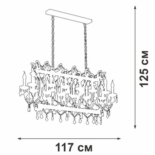 Подвесная люстра Vitaluce V5814 V5814-7/14
