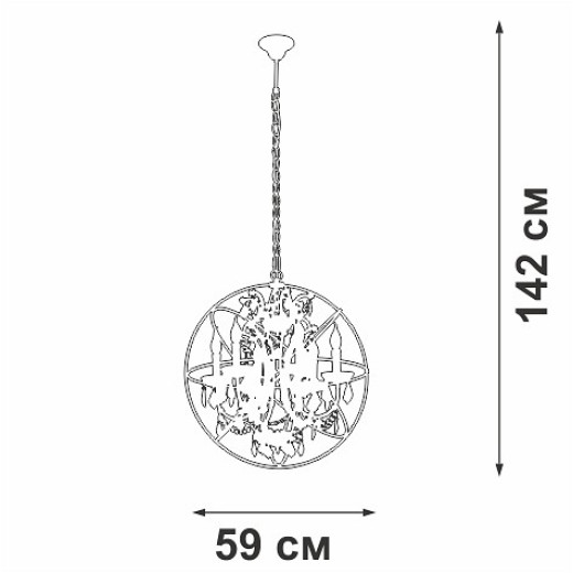 Подвесная люстра Vitaluce V5816 V5816-7/6
