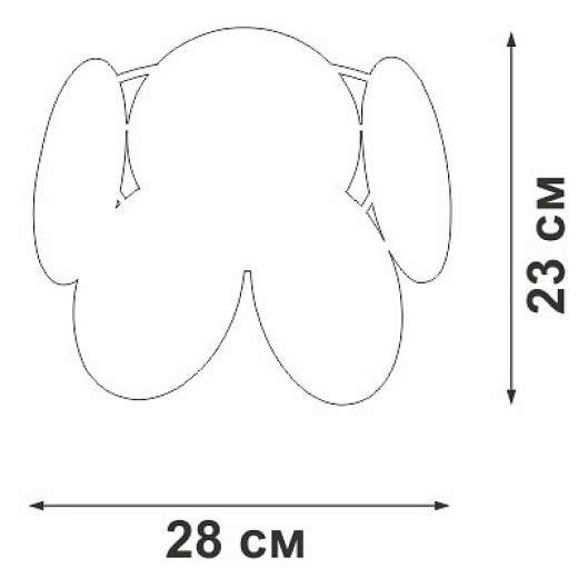 Накладной светильник Vitaluce V5828 V5828-8/1A