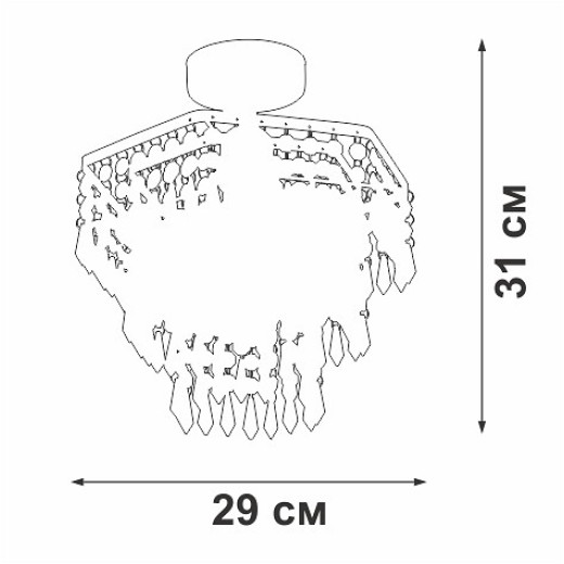 Люстра на штанге Vitaluce V5883 V5883-1/1PL
