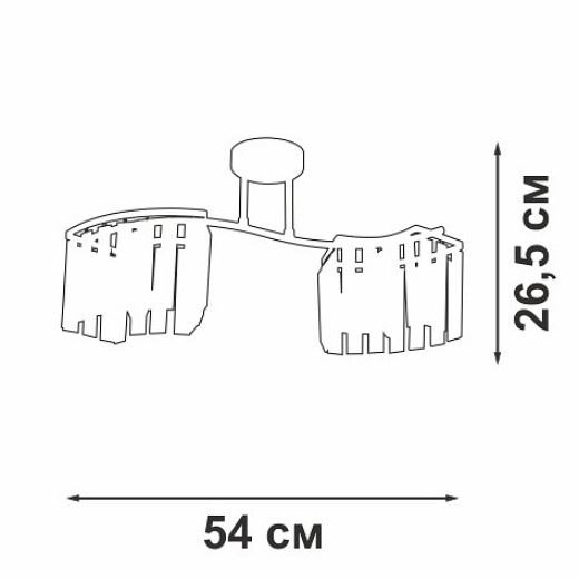 Накладной светильник Vitaluce V5884 V5884-0/2PL