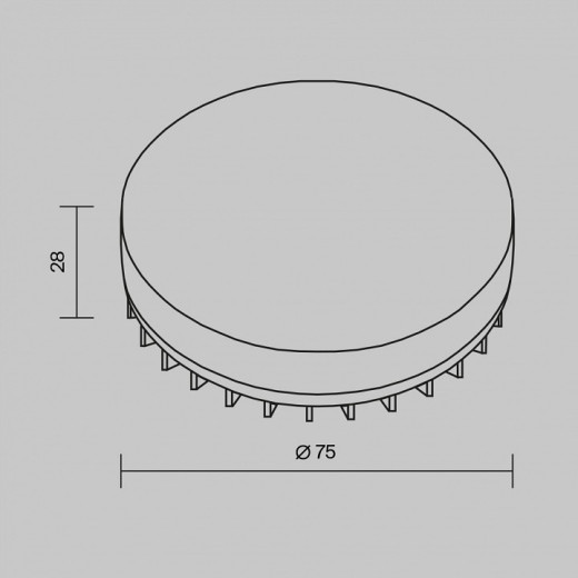 Лампа светодиодная с управлением через Wi-Fi Voltega Wi-Fi bulbs GX53 9Вт 2700-6500K 2431